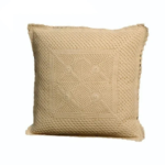 Crochet Knit Cushion Fawn Cover